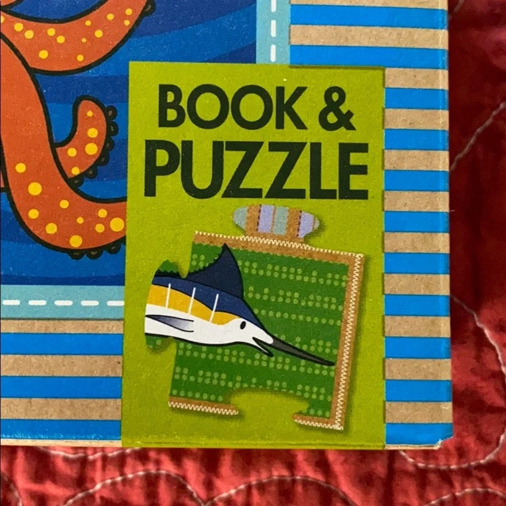 Melissa & Doug Natural Play Book & Puzzle/Game Mamas and Babies Deep Blue Sea